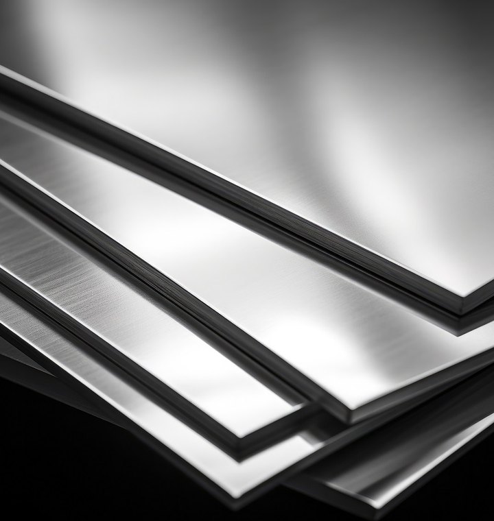 Stacked steel plates