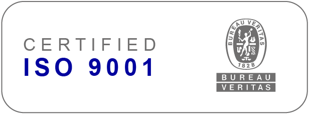 Certificação ISO 9001 emitida pela Bureau Veritas