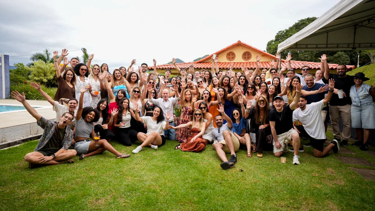 Equipe da WM Trading reunida na confraternização de fim de ano