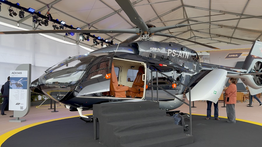 Aeronave executiva em exibição, como as apresentadas pela LABACE 2025