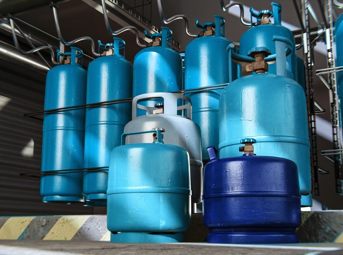 cilindros de gás hélio importado para o Brasil