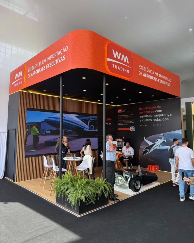 Estande da WM Trading na LABACE 2026, em São Paulo